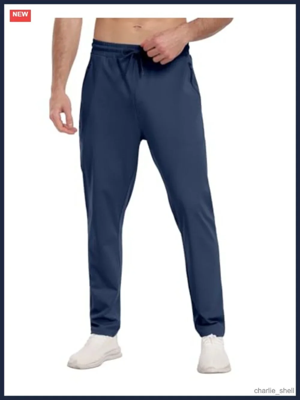 Mens Athletic Sweatpants 3 Pack with Zipper Pockets Joggers Gym Running